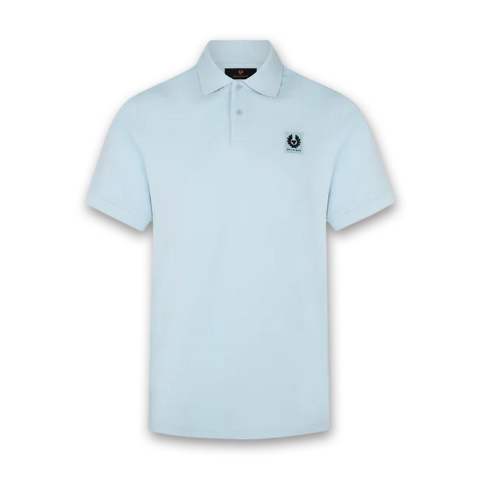Belstaff - Cotton Piqué Polo in Sky Blue - Nigel Clare