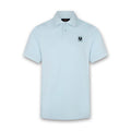 Belstaff - Cotton Piqué Polo in Sky Blue - Nigel Clare