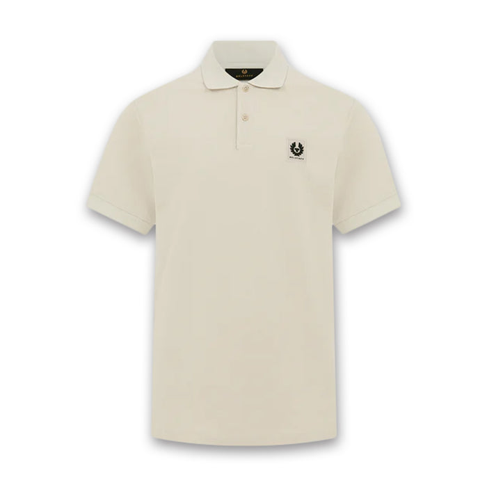 Belstaff - Cotton Piqué Polo in Stone Beige - Nigel Clare