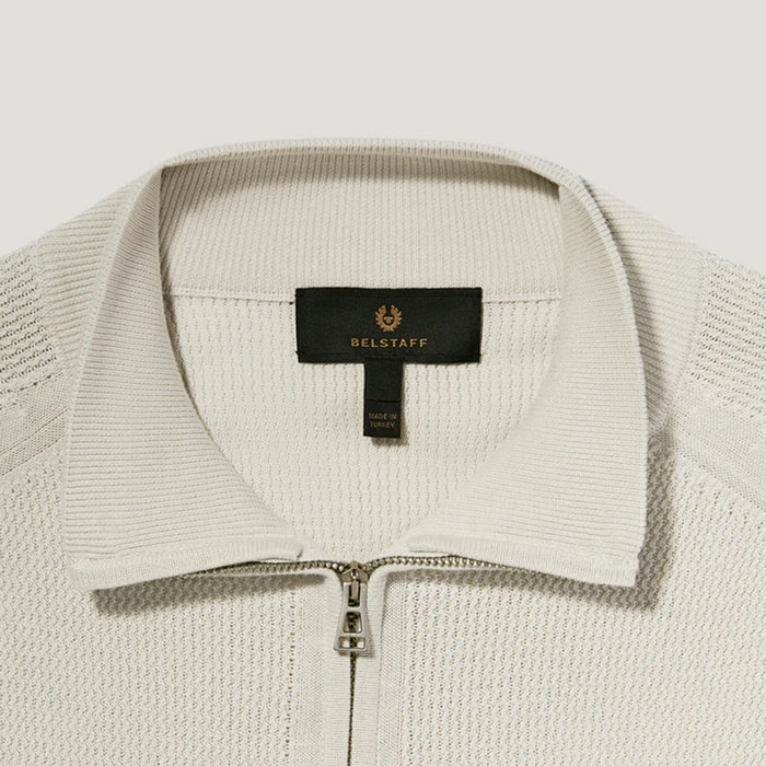 Belstaff - Guide Quarter Zip Sweater in Stone Beige - Nigel Clare