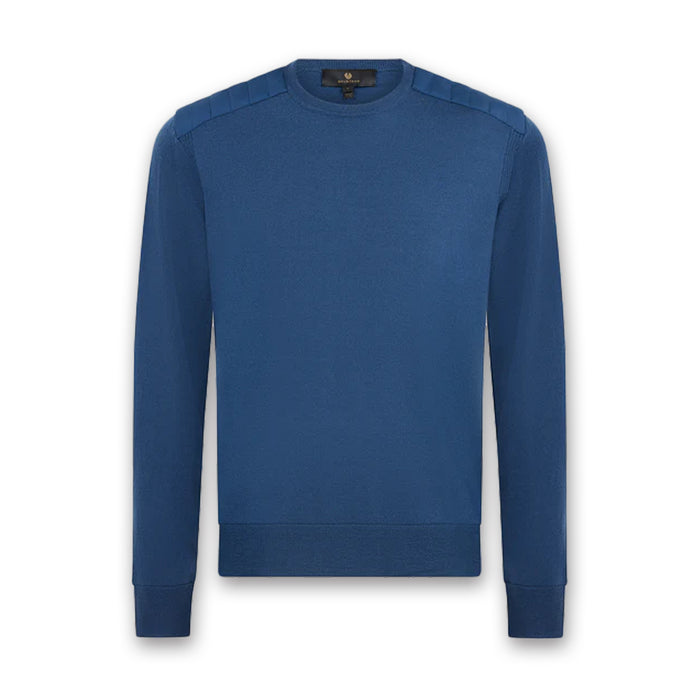 Belstaff - Kerrigan Crew Neck Sweater in Insignia Blue - Nigel Clare
