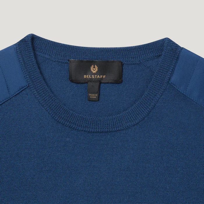 Belstaff - Kerrigan Crew Neck Sweater in Insignia Blue - Nigel Clare