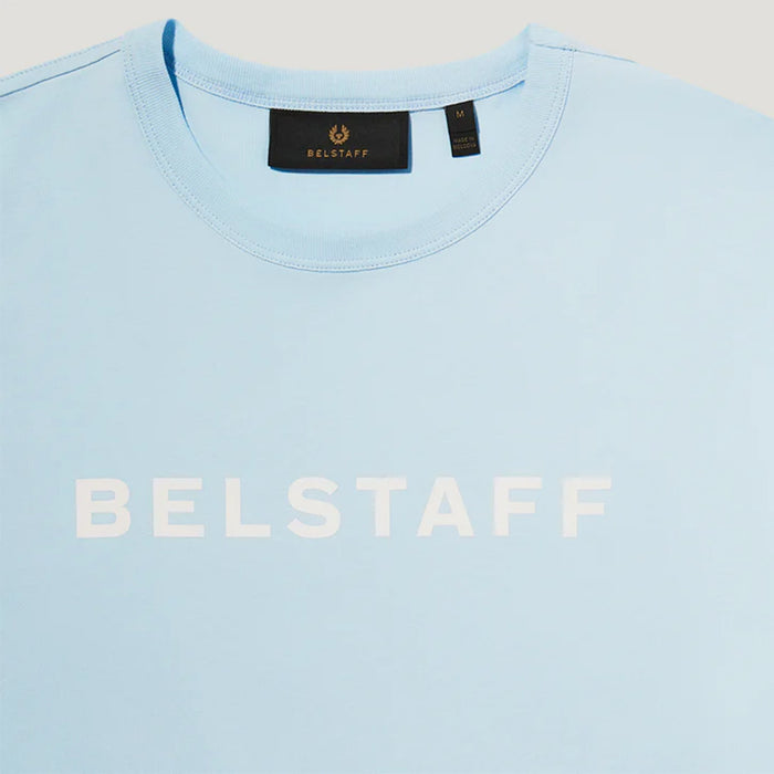 Belstaff - Staple Logo T-Shirt in Sky Blue - Nigel Clare