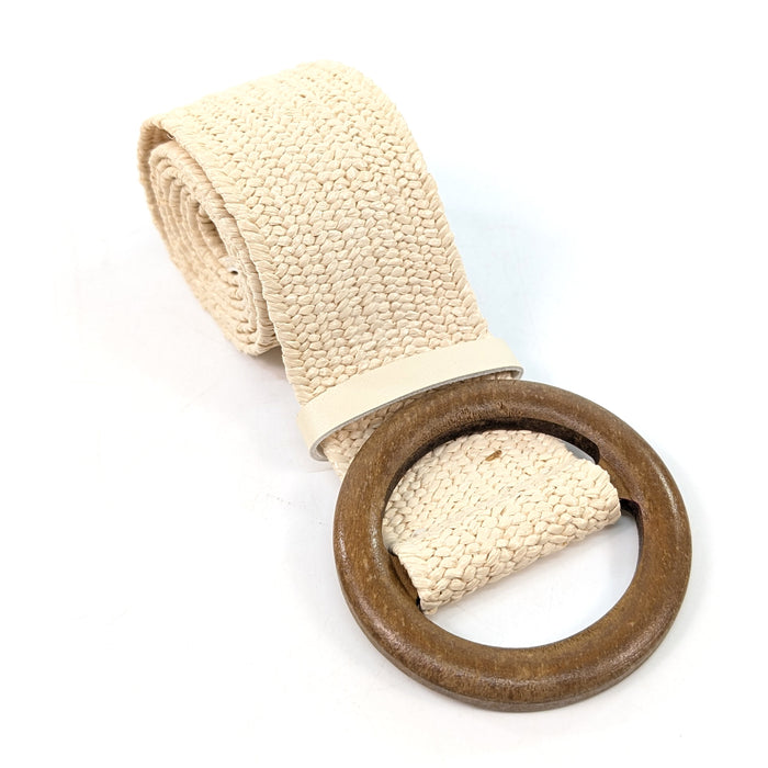 Belted in Nature - Eco Friendly Paper Belt - Cream