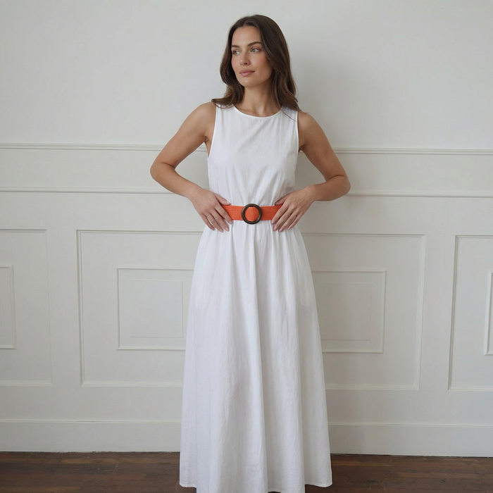 Belted in Nature - Eco Friendly Paper Belt - Orange