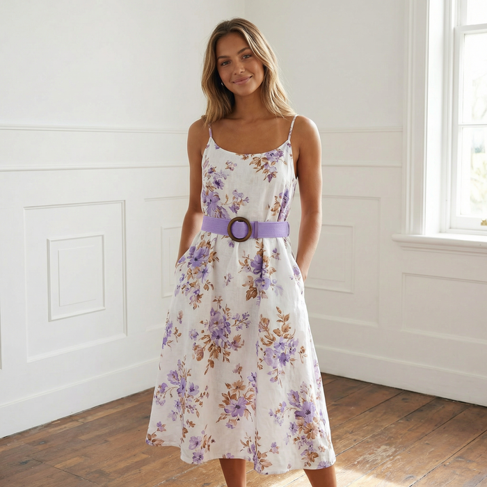 Belted in Nature - Eco Friendly Paper Belt - Purple