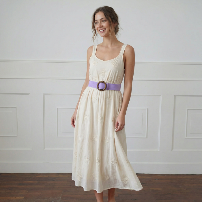 Belted in Nature - Eco Friendly Paper Belt - Purple