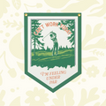 Forager Provisions LTD golf-themed felt pennant flag featuring a golfer illustration and Can't Work Today text.