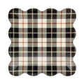 Black Fall Plaid 10" Plate