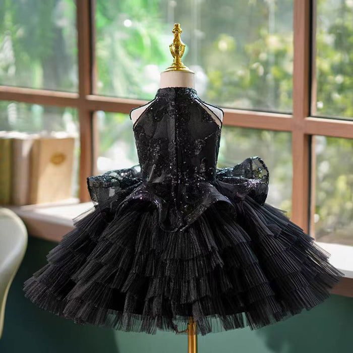 Black Girl Dress for Kids 1st Birthday Party Holiday Gown J451
