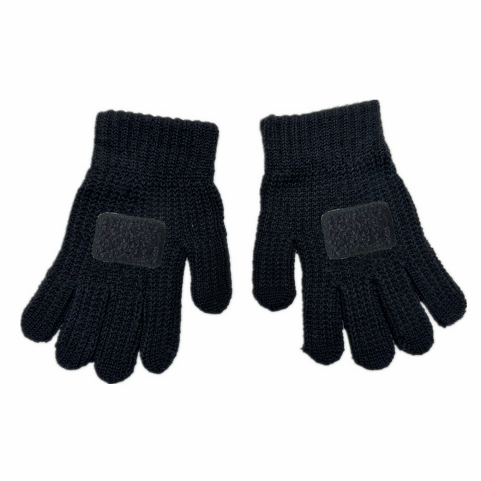 Black Gloves Black Furry Square