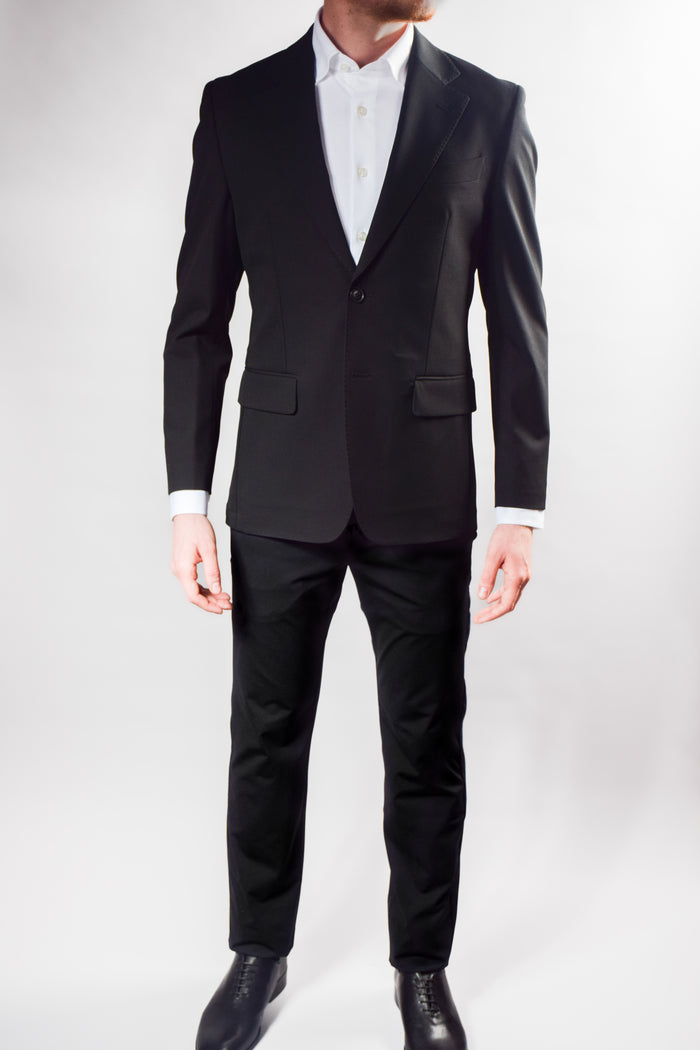 Washable Travel Blazer Black | Classic - Atica Man