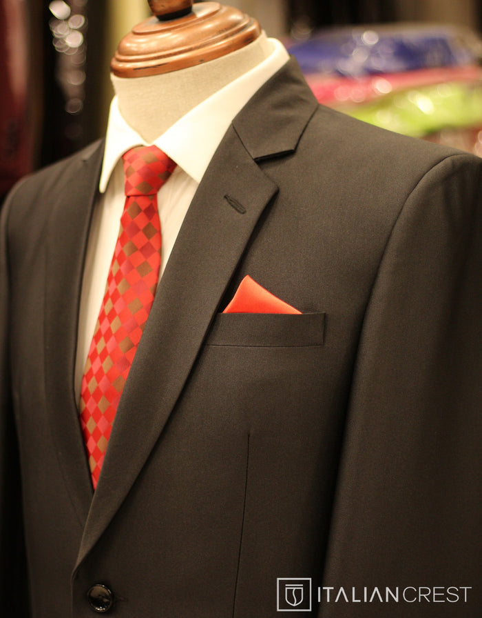 Black Single Breasted Suit