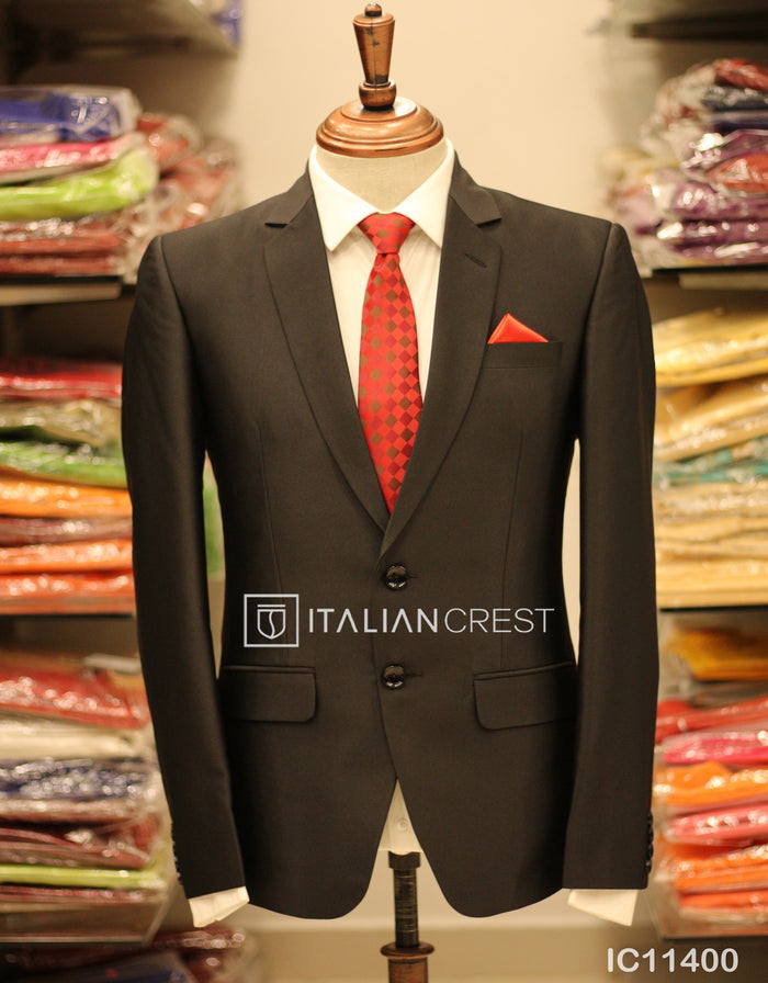 Black Single Breasted Suit
