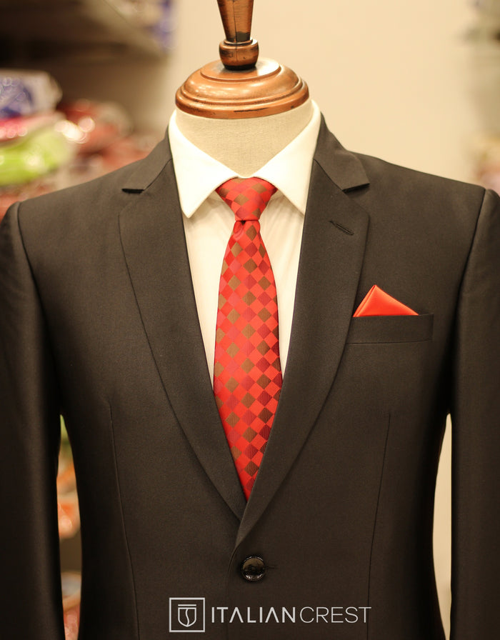 Black Single Breasted Suit