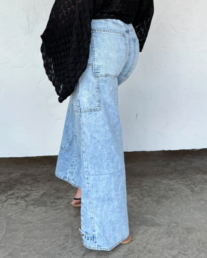 Blakeley Say Yes Tie Waist Wide Leg Jeans FINAL SALE Blakeley