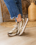 Blowfish Leo Sneakers - Gold Leopard SALE Blowfish