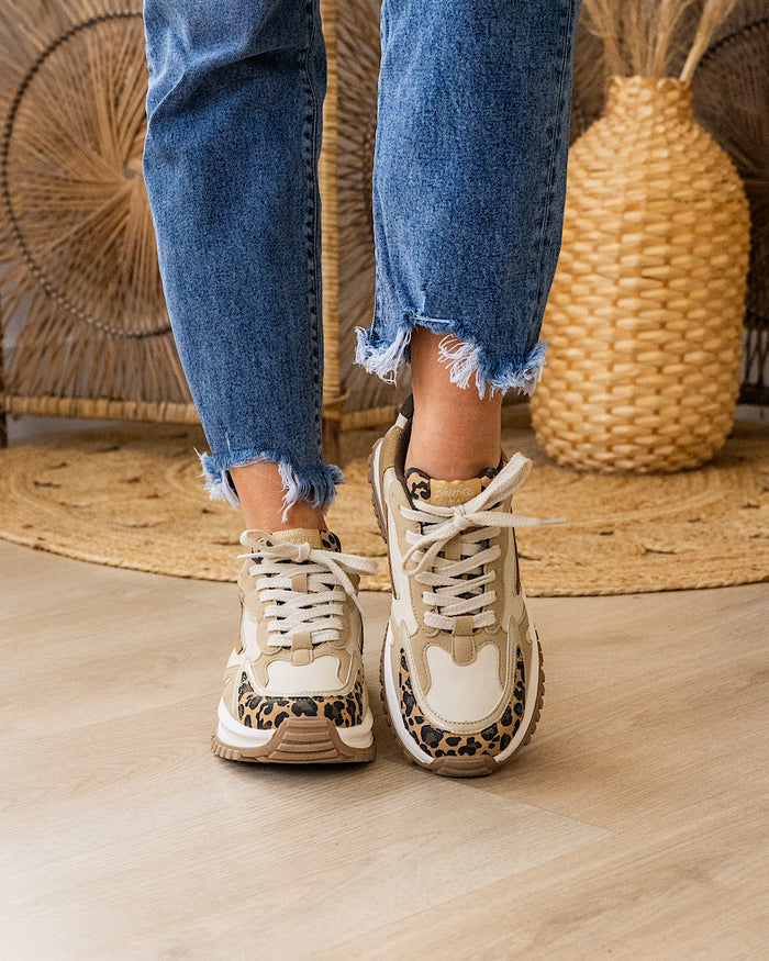 Blowfish Leo Sneakers - Gold Leopard SALE Blowfish