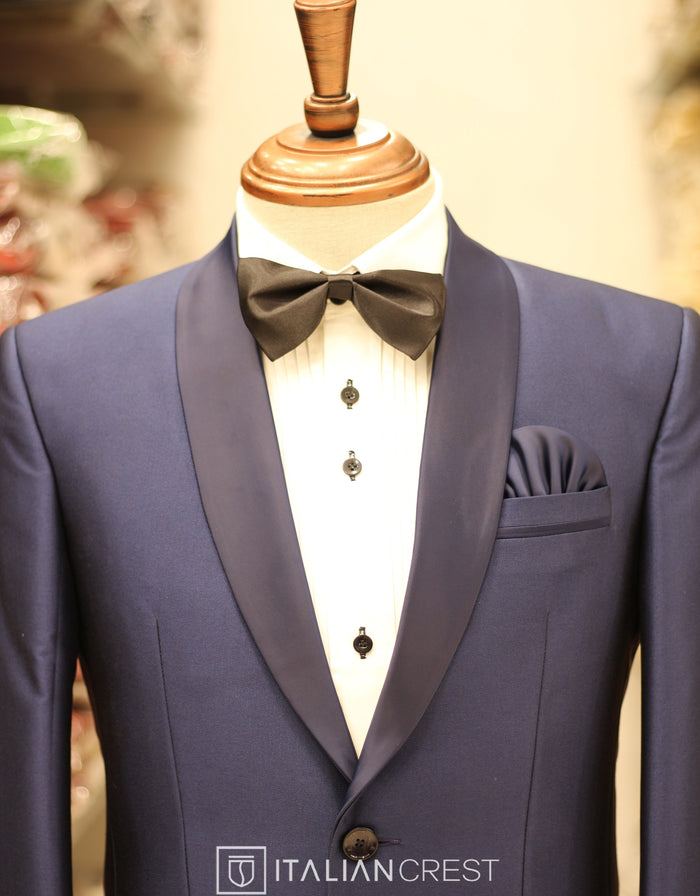 Blue 2-Piece Tuxedo Suit