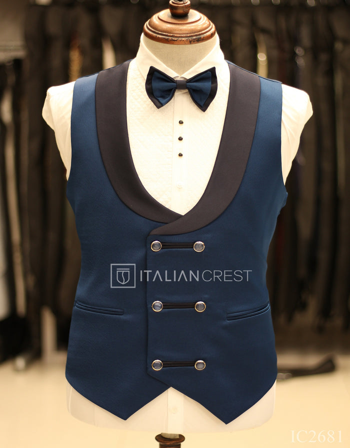 Blue 5pc Wedding Suit