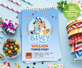 BLUEY Themed Birthday Party Printable Invitation Card Design