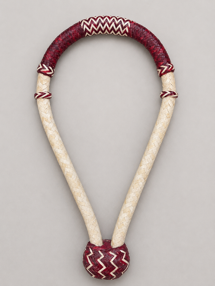 Bosal - B05 - 5/8" 16 Plait Natural and Burgundy