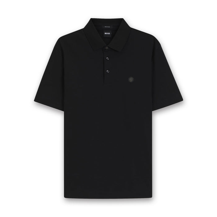 Boss - C-Parris Jersey Polo in Black - Nigel Clare