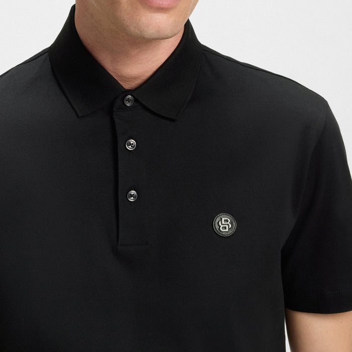 Boss - C-Parris Jersey Polo in Black - Nigel Clare