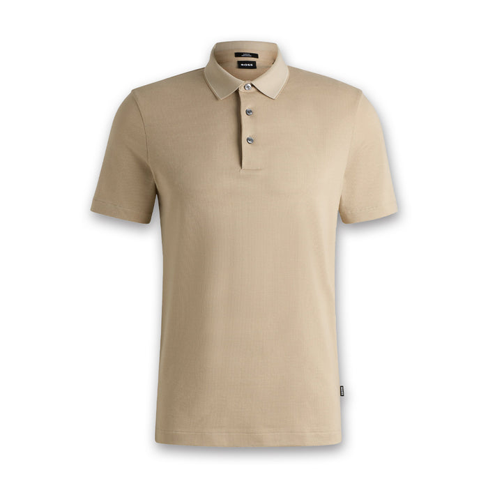 Boss - H-Pitton Slim Fit Polo in Beige - Nigel Clare
