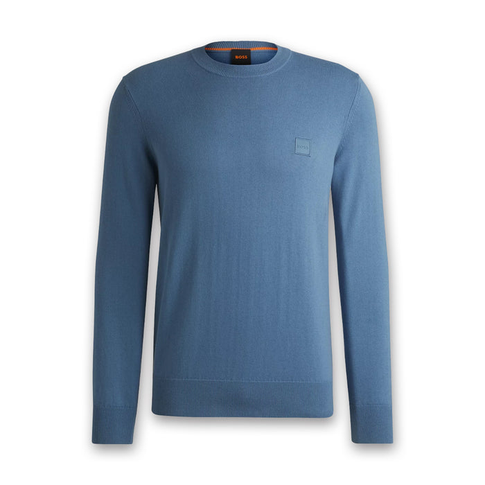 Boss - Kanovano Regular Fit Sweater in Open Blue - Nigel Clare