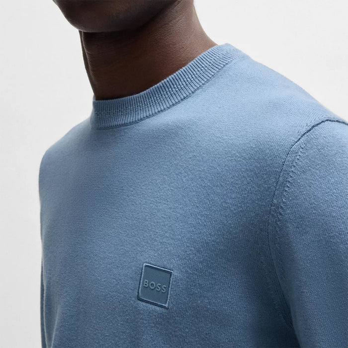 Boss - Kanovano Regular Fit Sweater in Open Blue - Nigel Clare