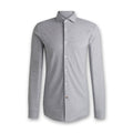 Boss - P-Hank-Spread Slim Fit Shirt in Light Grey - Nigel Clare