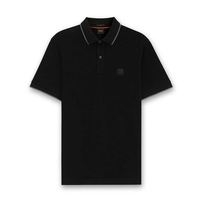 Boss - Passertip Slim Fit Polo in Black - Nigel Clare