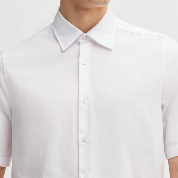 Boss - Rash_2_M SS Shirt in White - Nigel Clare