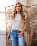 Brenley Ribbed Knit Top - Color Options Available! Wishlist Oatmeal