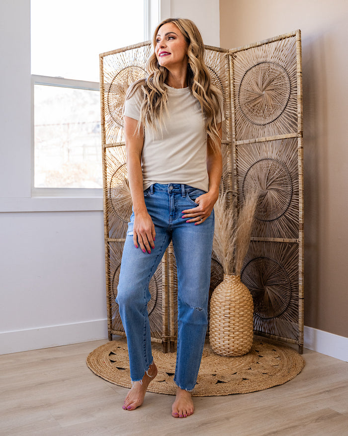 Brenley Ribbed Knit Top - Oatmeal Wishlist