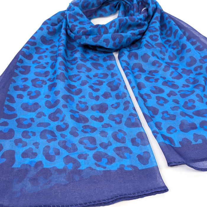 Bright Blue Animal Print (50x180cm) - Exclusive Design