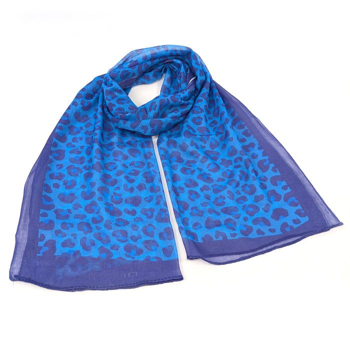 Bright Blue Animal Print (50x180cm) - Exclusive Design