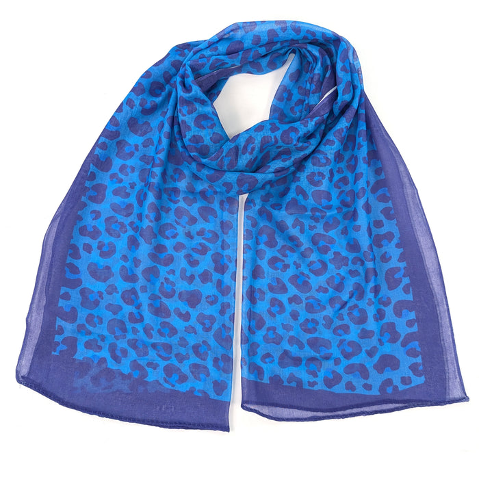 Bright Blue Animal Print (50x180cm) - Exclusive Design