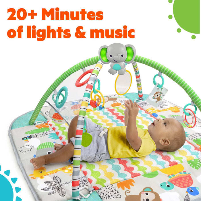 5-in-1 Your Way Ball Play Activity Gym & Ball Pit with tropical design and 40 colorful balls for infants and toddlers