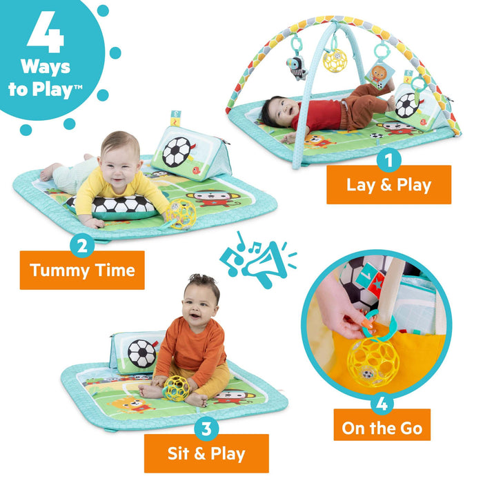 Grip & Kick Activity Baby Play Gym Activity Gym with interactive kick pad and toys for baby development