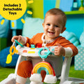 Bright Starts Learn-to-Sit 2-position floor seat with padded support and toys for babies 4-12 months