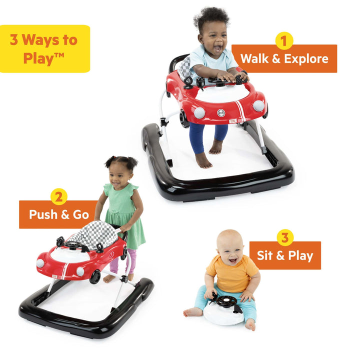 Baby Walker Little Speedster 3-in-1 Car Walker Red Racer