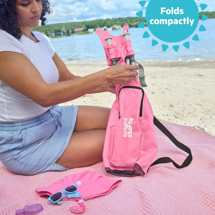 Bright Starts Pop 'N Sit Portable Booster, Pink
