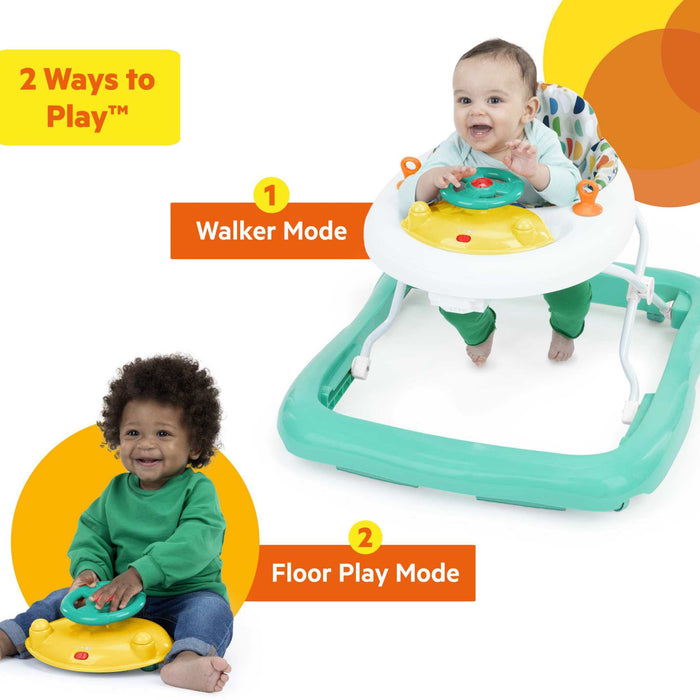 Bright Starts Ready to Roll multicolor baby walker with lights, sounds, and detachable toy station for ages 6-12 months