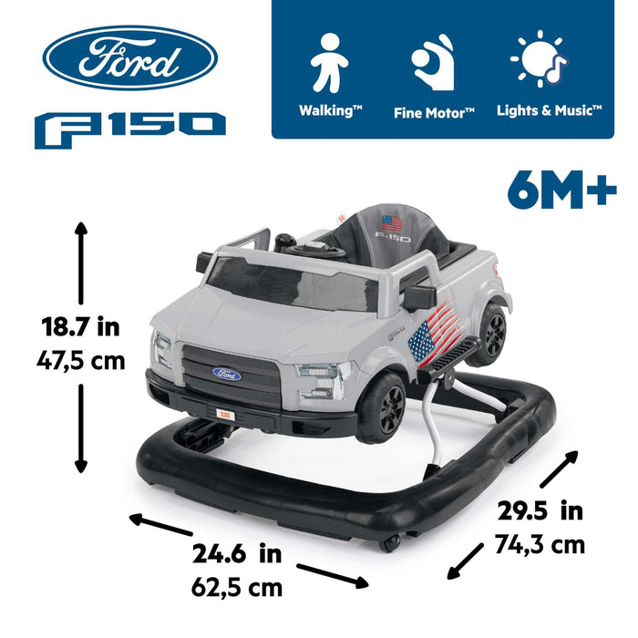 Bright Starts Ways to Play Walker - Ford F-150 4-in-1 Ways to Play Walker for babies with activity center and adjustable heights