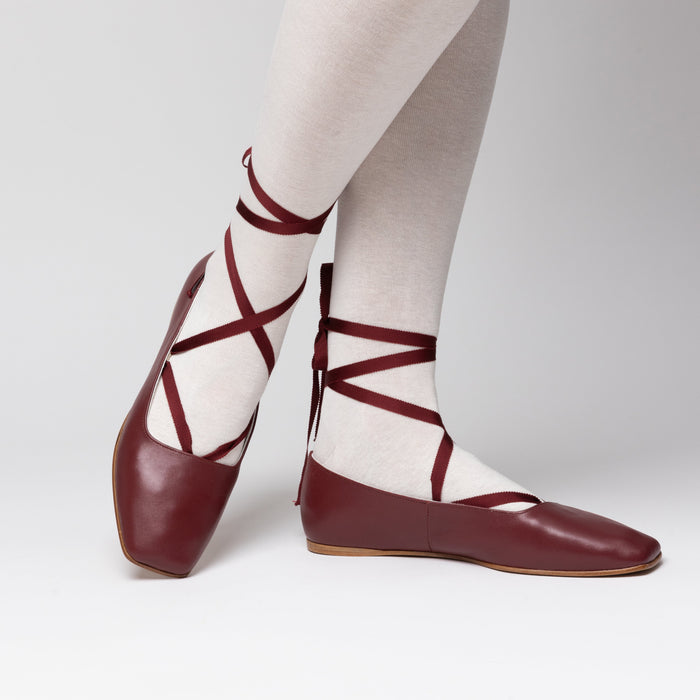 Bronte Slippers (Black Cherry)
