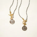 Buffalo Nickel Necklace - Silver Long
