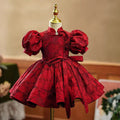 Burgundy Girl Dress Wedding Birthday Holiday Celebration J742