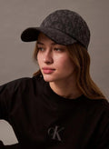 Calvin Klein Allover Monogram Logo Baseball Cap